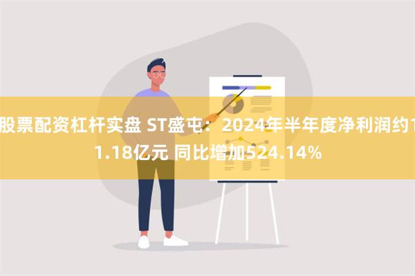 股票配资杠杆实盘 ST盛屯：2024年半年度净利润约11.18亿元 同比增加524.14%