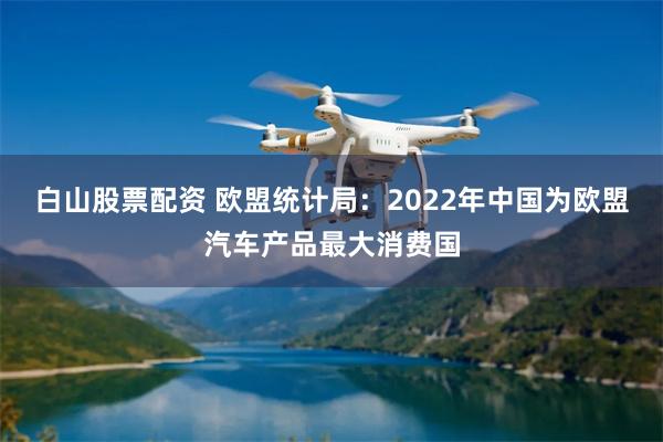 白山股票配资 欧盟统计局：2022年中国为欧盟汽车产品最大消费国