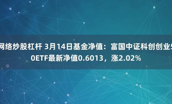 网络炒股杠杆 3月14日基金净值：富国中证科创创业50ETF最新净值0.6013，涨2.02%